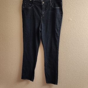 St. John's Bay Dark Blue Women's Straight Leg Jeans